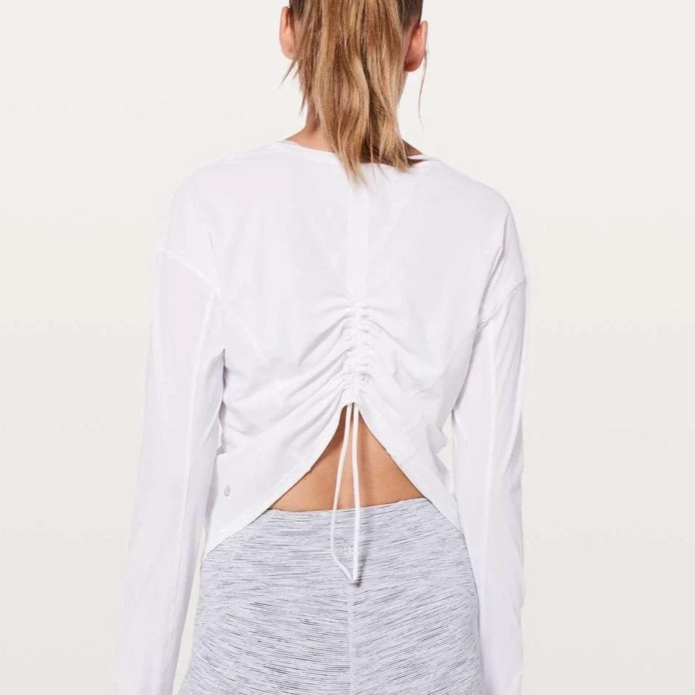Lululemon On Pace Long Sleeve UV Protection Thumb Holes Womens XL (see caption) - Picture 1 of 8